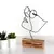 Aberto Design Dekorativna figura M-037, 17x31x3.5 cm, Crna