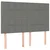Krevet box spring s madracem LED tamnosivi 140x200 cm tkanina