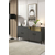 Hanah Home Komoda Gama 150, Anthracit-zlatna