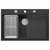 granitni umivalnik MARC 110 WORKSTATION Black Metallic