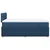 vidaXL vidaXL Box spring postelja z vzmetnico modra 120x190 cm blago, (21307157)