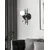 LED zidna lampa, Crna