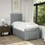 Vidaxl Box spring postelja z vzmetnico svetlo siva 80x200 cm blago