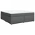 Vidaxl Box spring postelja z vzmetnico temno siva 180x200 cm blago