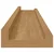 Polica na zidu 4 pcs Smeđa 60 x 9 x 3 cm Konstruirano drvo
