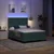 Vidaxl LED Box Spring Postelja Temno zelena 160 x 200 cm Žamet