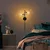 Opviq Zidna lampa Benek-15-14414, 35x25x72cm, IP20, Crna