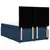 vidaXL vidaXL Box spring postelja z vzmetnico modra 140x200 cm blago, (21308329)