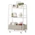 Songmics Voziček za postrežbo 3 nivoji 43x30x81 cm bela-rjava