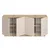 Hanah Home komoda Dorma, 180 cm, vizon / hrast Sapphire