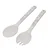Set of 2 salad utensils, recycled plastic - Natural Elements