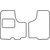 Textile car mats Nissan Primastar 2003-2014 (front)