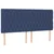 Vidaxl Box spring postelja z vzmetnico moder 200x200 cm blago