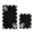 Hanah home Set 2 prostirke za kupatilo Crno-Beli