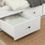 HEMNES Dnevni krevet s 3 fioke/2 dušeka, bela/Afjäll srednje tvrdo, 80x200 cm