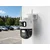TRACER Spoljna WiFi IP kamera 2x3MP QXGA rotirajuća 355° IP66 bela Patrol WH360-2