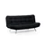 Atelier del Sofa Trosed na razvlačenje Misa 200x104x100cm Crni