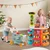 Costway Igralni set supermarket 76 kosov modre barve