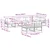 Set vanjskih sofa s jastukom 6 pcs Bijela i antracit Poliester