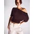 Bershka Majica temno rjava