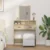 Toaletni stol Sonoma hrast 79 x 41 x 140 cm Konstruirano drvo