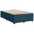 Vidaxl Box spring postelja z vzmetnico temno modra 120x200 cm žamet