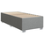 vidaXL Box spring postelja z vzmetnico svetlo siva 90x200 cm blago