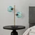 Opviq Stona lampa Benek-15-14562, 36x18x58 cm, IP20, Zlatno-plave boje