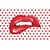 Tapeta pop art ustnice - 245x165
