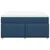 Vidaxl Box spring postelja z vzmetnico modra 140x190 cm blago