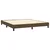 Vidaxl Box spring postelja z vzmetnico LED temno rjava 180x200cm blago