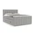 Svetlo siva boxspring postelja s prostorom za shranjevanje 200x200 cm Ruby – Maison de Reve