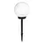 LED solarna lampa LED/1,2V 6500K 200 mAh prečnik 20 cm IP44 bela/crna