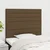Vidaxl Vzglavje postelje temno rjavo 90x5x118/128 cm blago