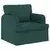 Vidaxl Kavč 2 pcs Temno zelena Kovina