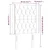 Vidaxl LED posteljno vzglavje temno modro 83x16x118/128 cm žamet