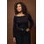 Trendyol Curve Ženska bluza Tbbaw26Af00093, Crna