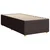 Vidaxl Box spring postelja z vzmetnico temno rjav 90x190 cm blago