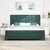 LED Box Spring Krevet Tamnozelena 200 x 200 cm Baršun