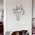 Wallity Metalna zidna dekoracija tela 35,5x50 cm crna
