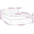Vidaxl Box spring posteljni z vzmetnico temno siv 140x190 cm blago