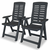 3-dijelni bistro set od plastike antracit