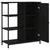 Komoda crna 70 x 30 x 80 cm od konstruiranog drva
