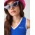 Sinsay - Crop top s vezom - zumbul plava
