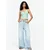Pull&Bear Top PACIFIC svetlo zelena/bela