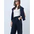 Trend Alacati Stili Teget široke trenerka pantalone sa paspul detaljima i elastičnim pojasom Alc-X14611, Teget / Tamnoplava