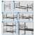 Hanah Home Krevet na sprat Defne, 90x200 cm, Crni