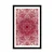 Plakat s paspartujem rožnata rozeta - 40x60 white