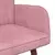 Sofa za dvije osobe Ružičasta 115 x 61 x 87 cm Baršun