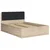 Postelja Tetrix B - 140x200 cm - sonoma hrast